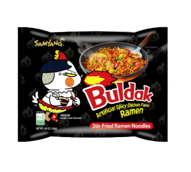 Buldak Artificial Spicy Chicken Flavor Ramen - Stir-Fried Ramen