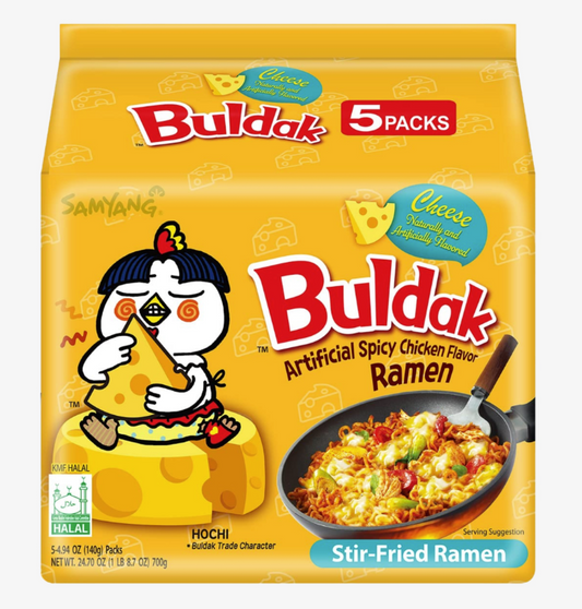Buldak Artificial Spicy Chicken Flavor Ramen - Cheese